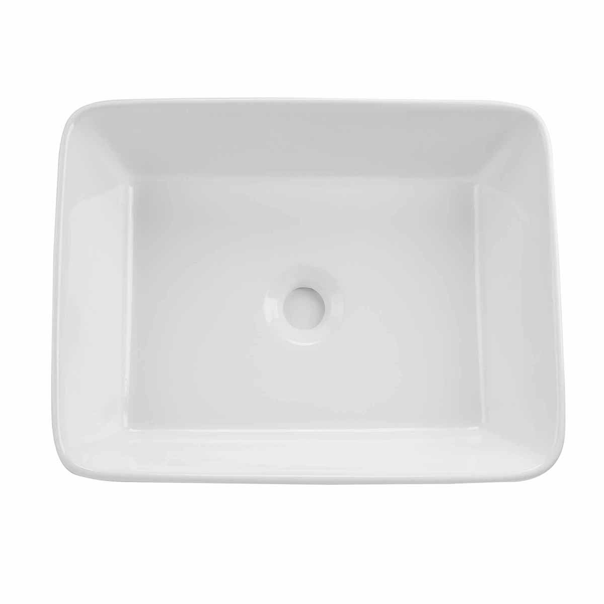 Aufsatzwaschbecken/Waschbecken aus Keramik, Porzellan, Schamotte, weiß