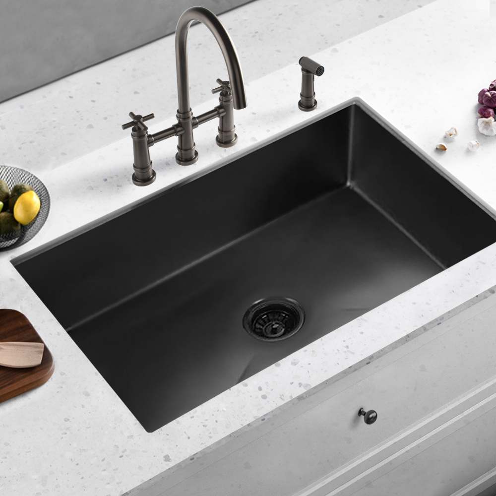 36 'Edelstahl handgefertigte Unterbau cUPC Gunmetal Black Küchenspüle