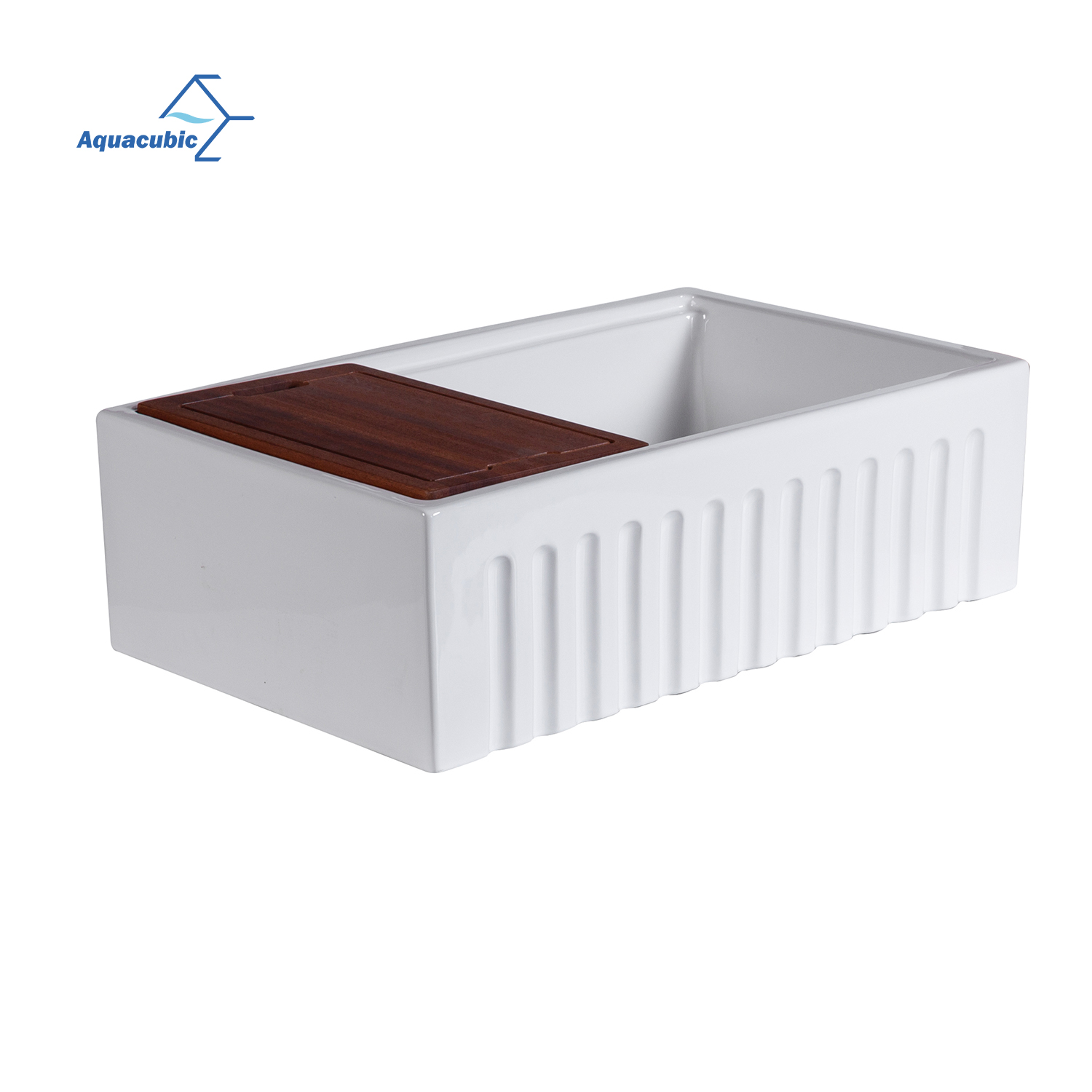 Beliebtes Design CUPC 33 Zoll große weiße Keramik Solid Surface Farmhouse Workstation Küchenspüle
